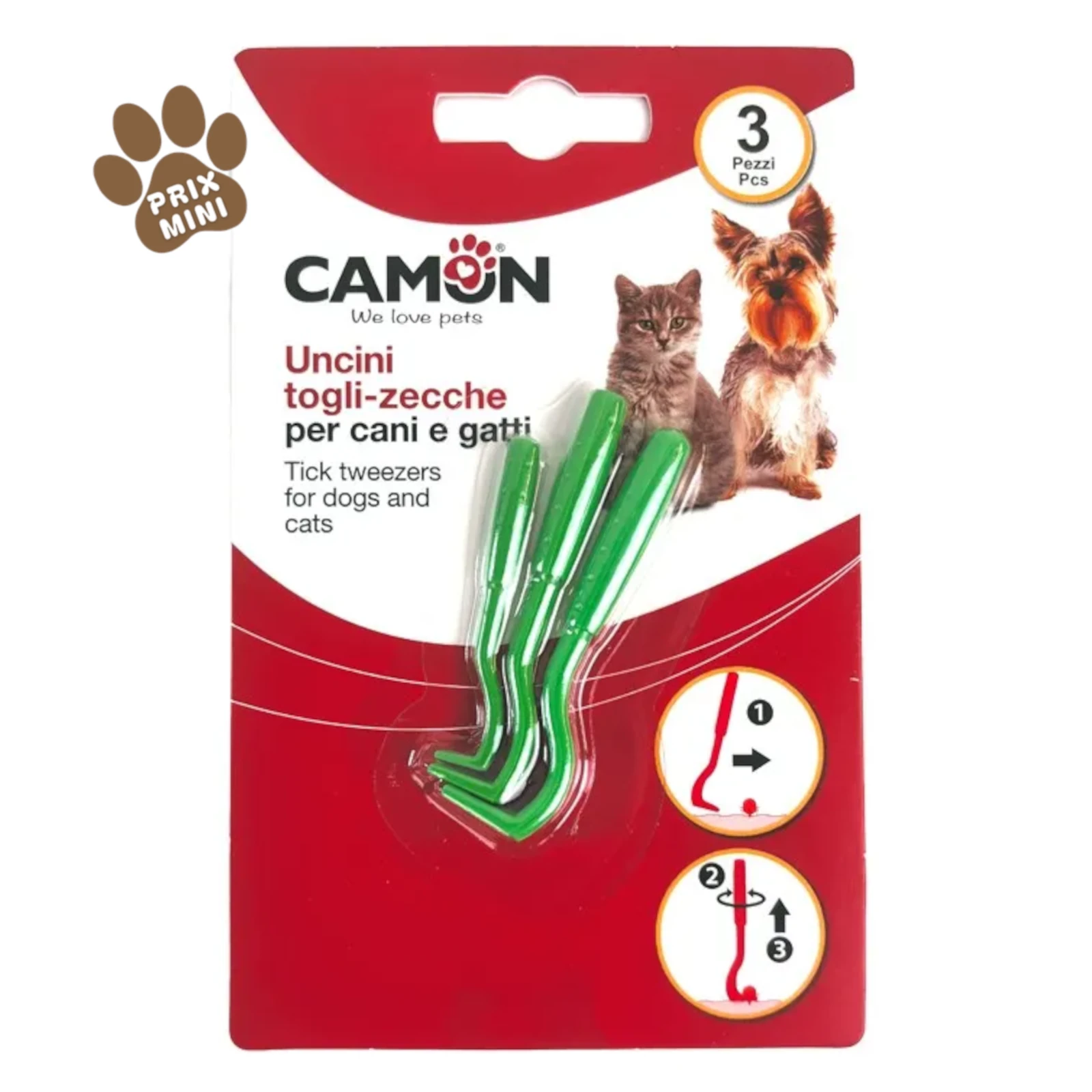 lot de 3 tire tiques
