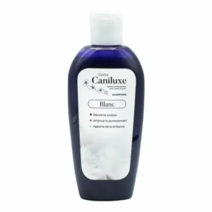 shampoing canulixe chien blanc et argenté