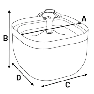 fontaine flowie dimensions