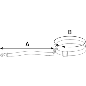 laisse canicross dimensions