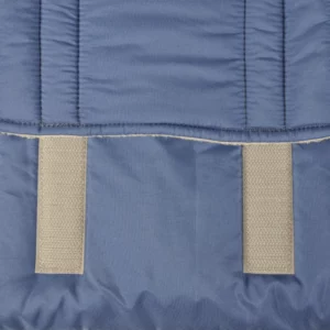 manteau manon bleu velcro