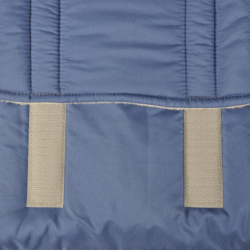 manteau manon bleu velcro