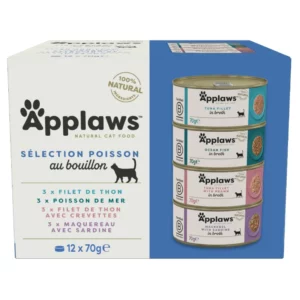 Pâtée pour chat applaws - Sélection poisson au bouillon