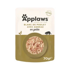 Aliment complémentaire pour chat Applaws | Blanc de poulet avec agneau en gelée