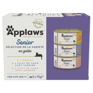 Pâtée pour chat sénior applaws - Sélection variété en gelée