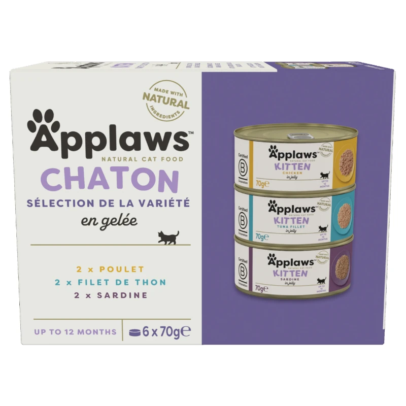 Pâtée pour chaton - sélection variété en gelée